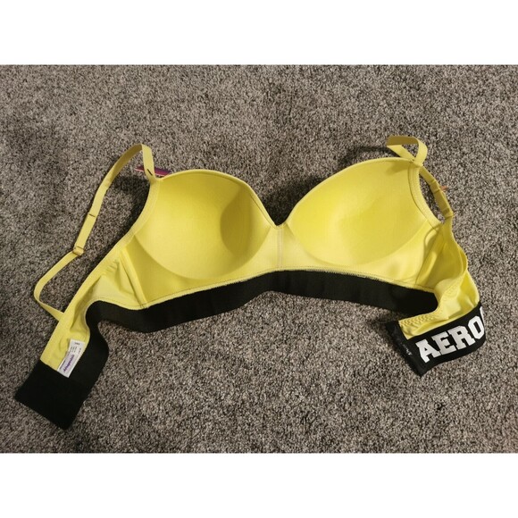 Aeropostale Convertible Yellow Bra Size 36 C Wireless - Picture 2 of 7